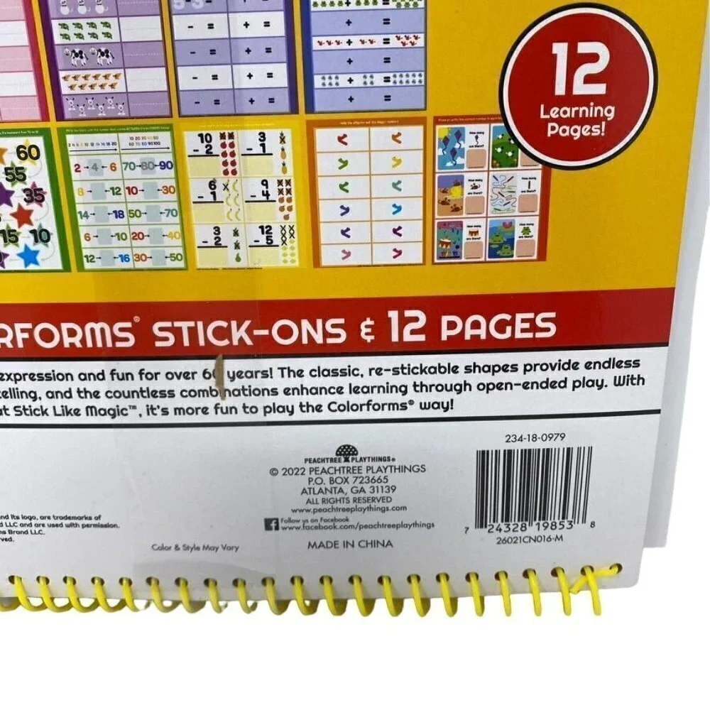 Colorforms On The Go Numbers Learning Book